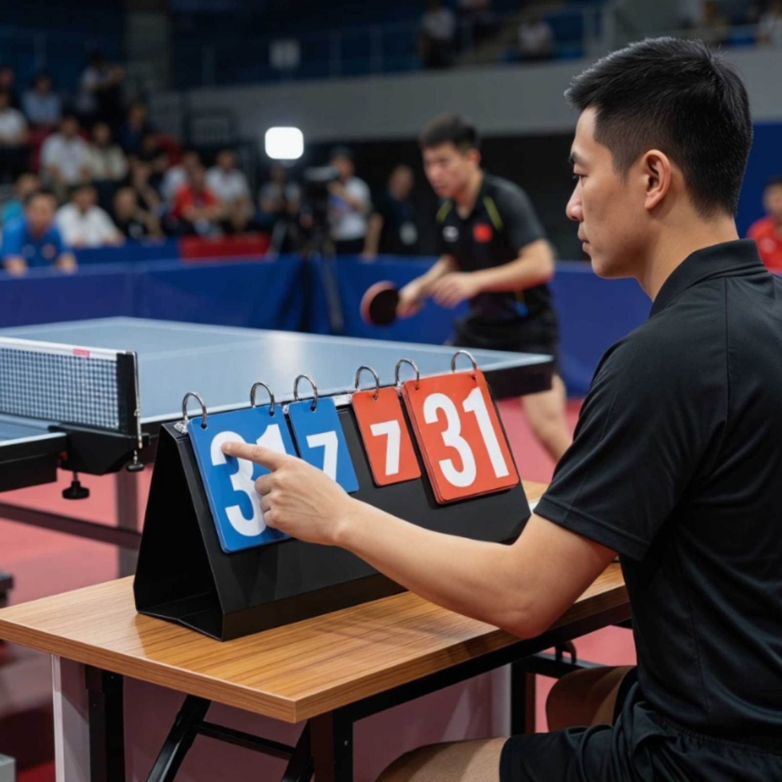 Table Tennis Table - Portable Flip Scoreboard Multi-Sport Flip Scoreboard