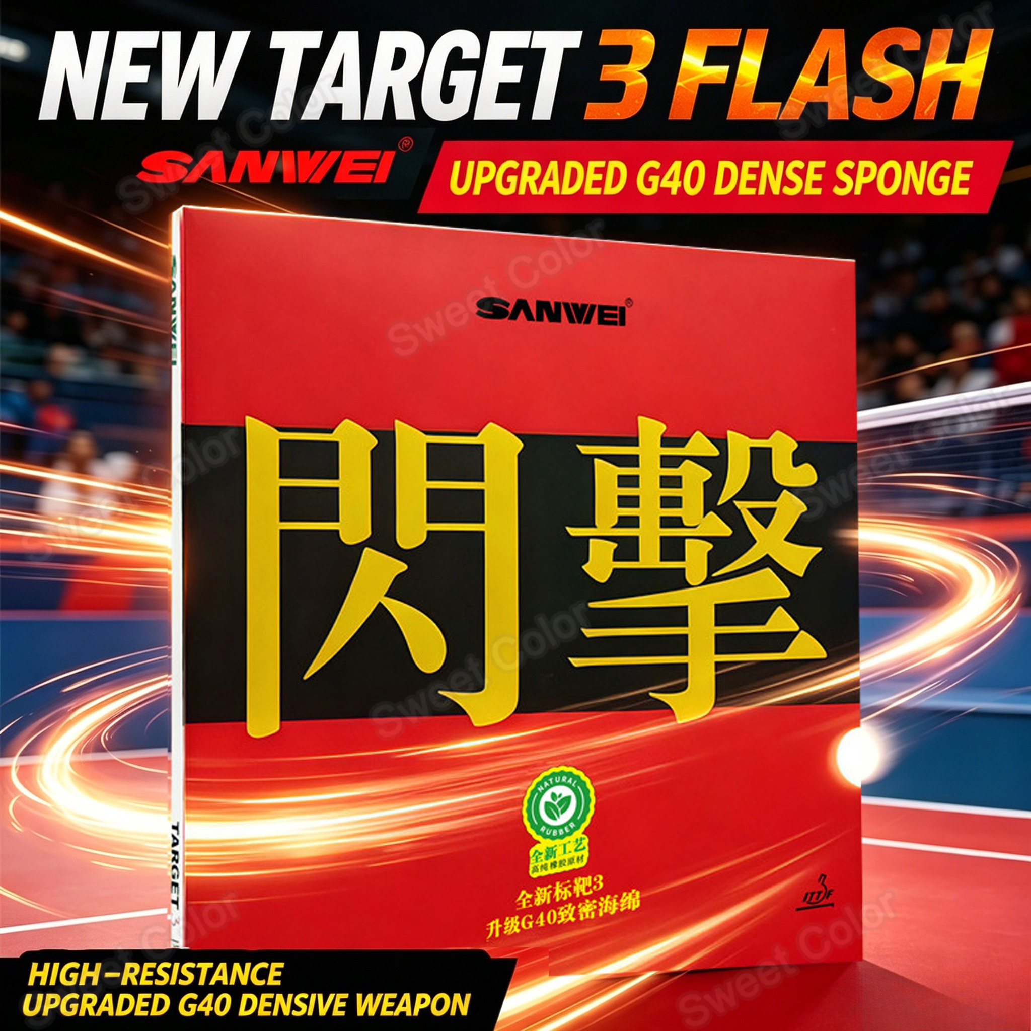 Table Tennis Shop - SANWEI TARGET 3 BLITZ PingPong Rubber