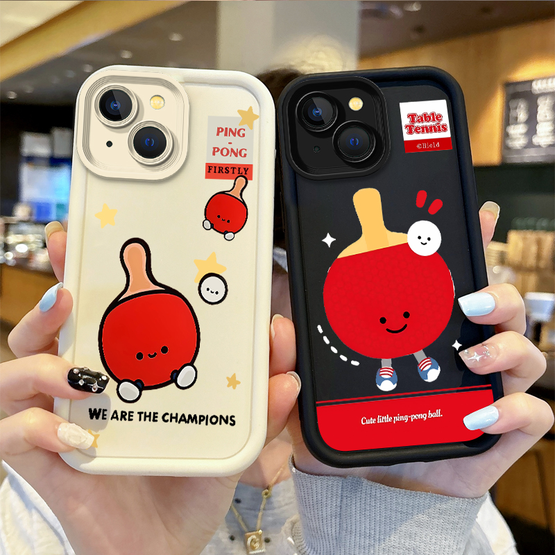 Table Tennis Cartoon - New Cute Table Tennis Cartoon Phone