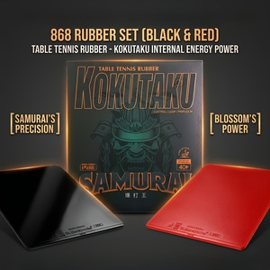 Table Tennis Shop - Kokutaku Sakura 868 Rubber Set, the