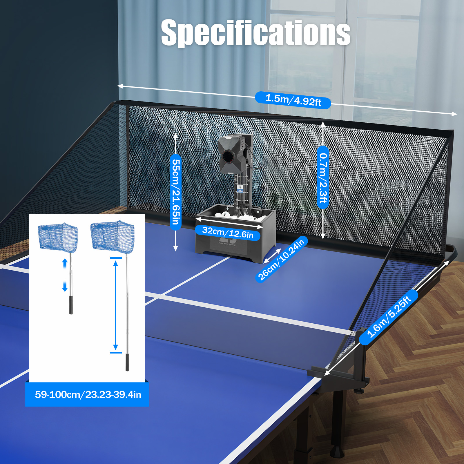 Table Tennis Robot with Net&10 – обзор и цена Table Tennis Hub