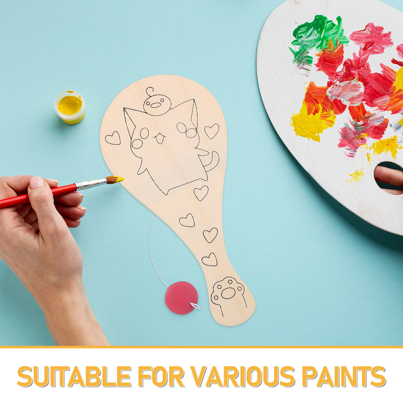 8Pcs Children Blank Paddle DIY – обзор и цена Table Tennis Eleven