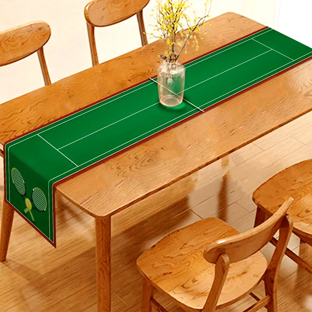 Tennis Court Theme Table Runne – обзор и цена Table Tennis Cartoon
