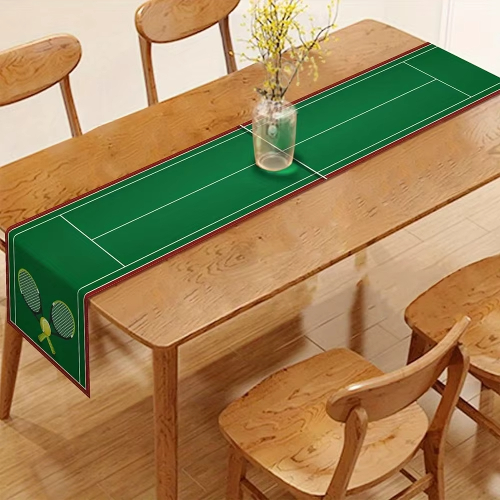 Tennis Court Theme Table Runne – обзор и цена Table Tennis Cartoon