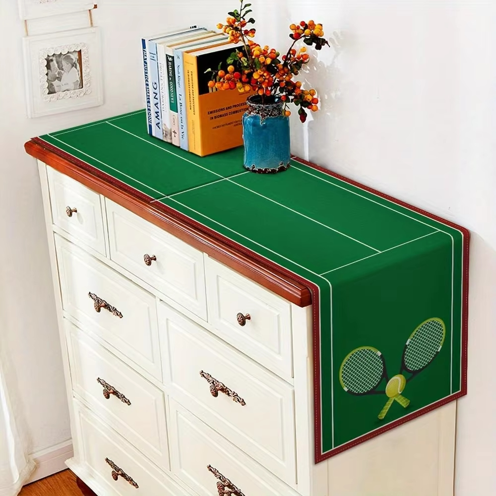 Tennis Court Theme Table Runne – обзор и цена Table Tennis Cartoon