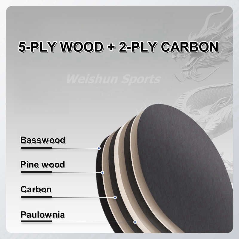 1PC 5-ply Wood and 2-ply Carbo – обзор и цена Table Tennis Eleven